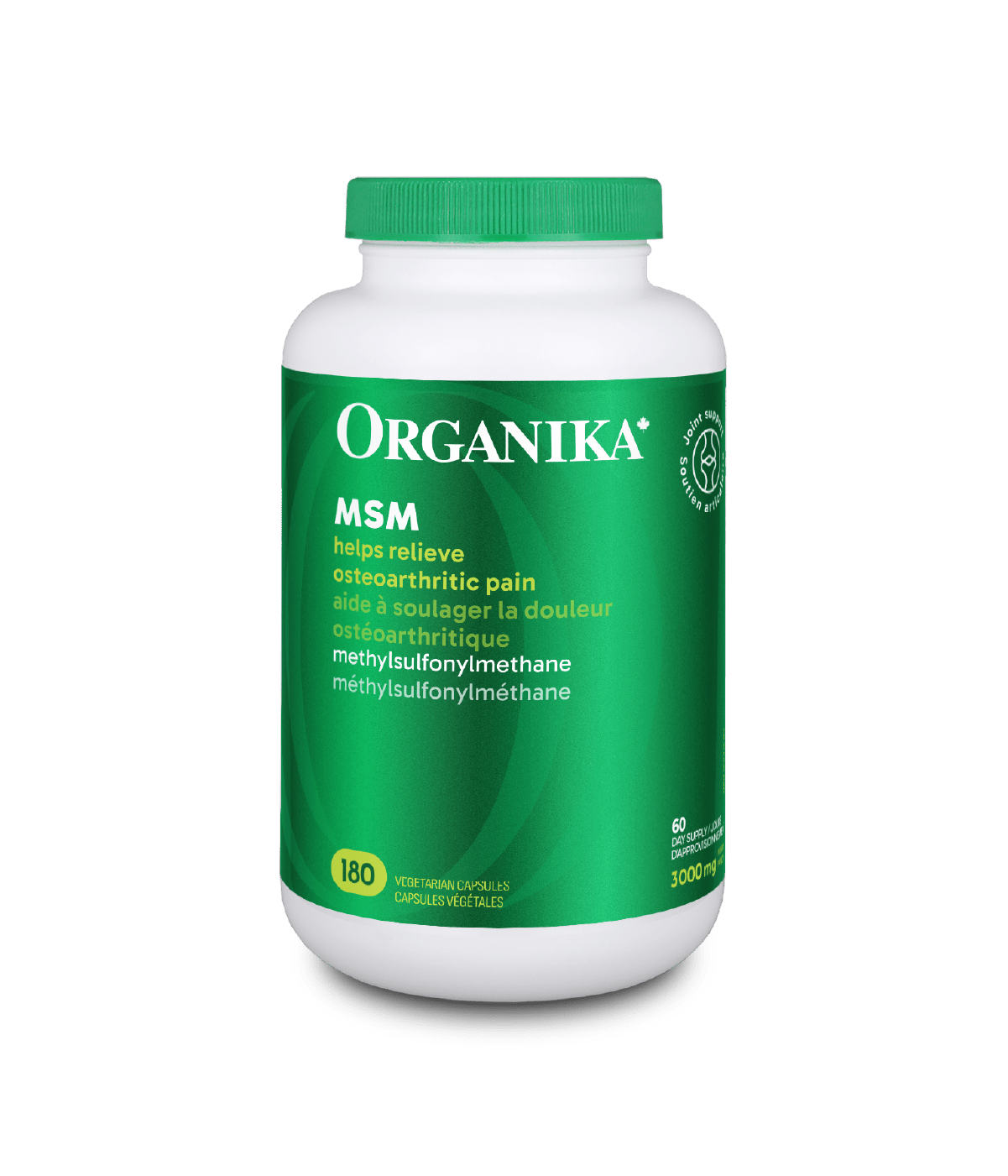 6x Organika MSM (Methyl-Sulfonyl-Methane) 1000 mg 180 veg capsules Bundle
