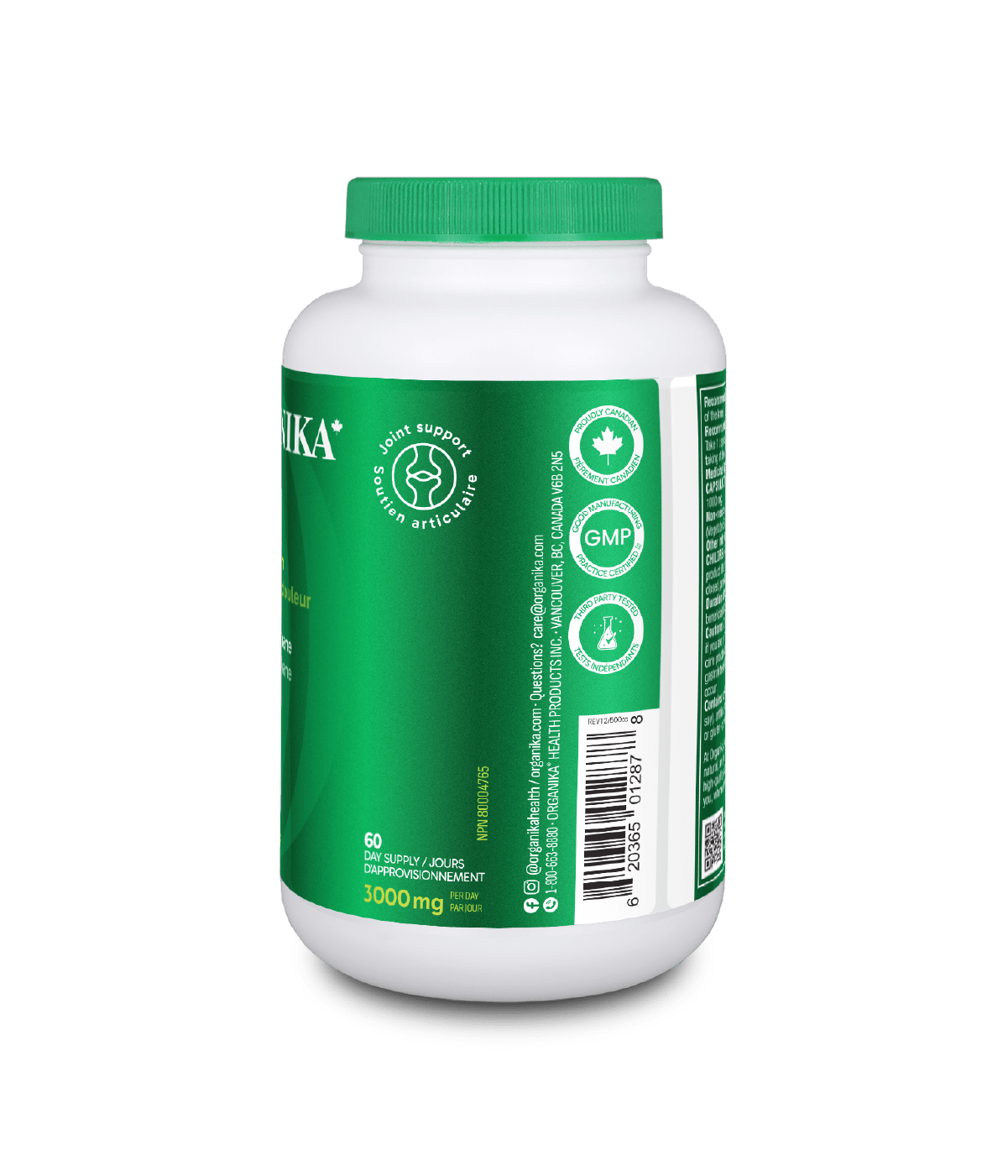 6x Organika MSM (Methyl-Sulfonyl-Methane) 1000 mg 180 veg capsules Bundle