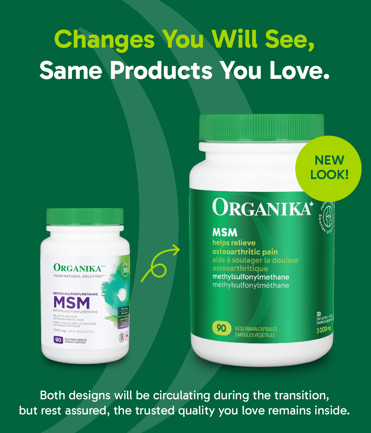 6x Organika MSM (Methyl-Sulfonyl-Methane) 1000 mg 180 veg capsules Bundle