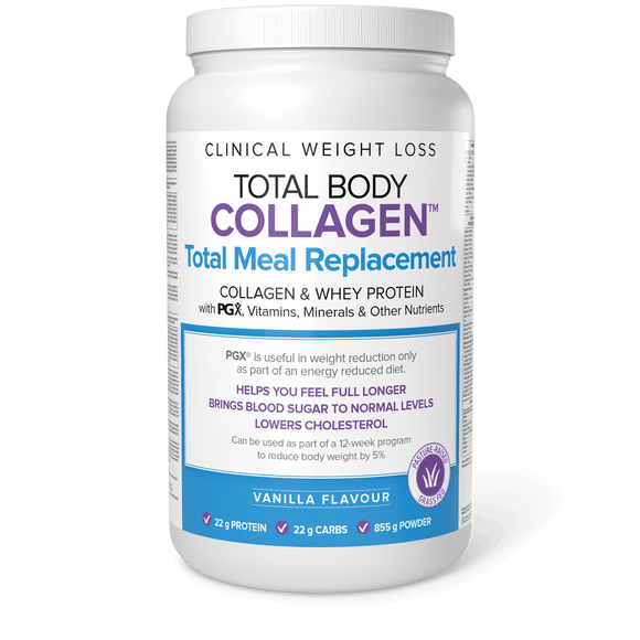 Natural Factors Total Body Collagen Total Meal Replacement (Vanilla) - 855g