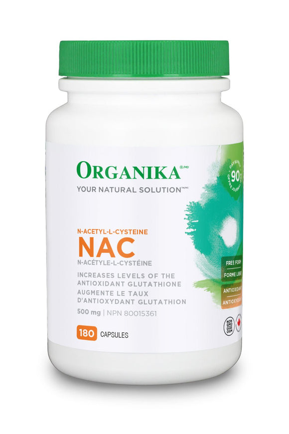 Organika NAC (N-Acetyl-L-Cysteine) 500 mg , 180Capsules