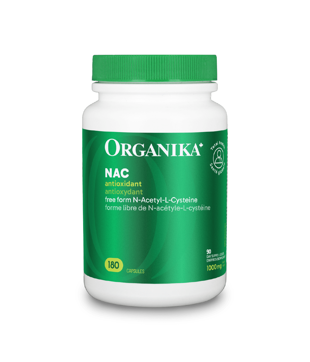 [优惠组合] 6瓶x Organika NAC（(N-Acetyl-L-Cysteine) 强效抗氧化排毒， 500 毫克，180 粒胶囊