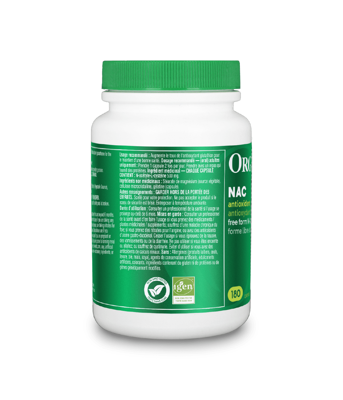 [优惠组合] 6瓶x Organika NAC（(N-Acetyl-L-Cysteine) 强效抗氧化排毒， 500 毫克，180 粒胶囊