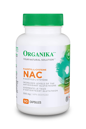 Organika NAC (N-Acetyl-L-Cysteine) 500 mg , 90Capsules