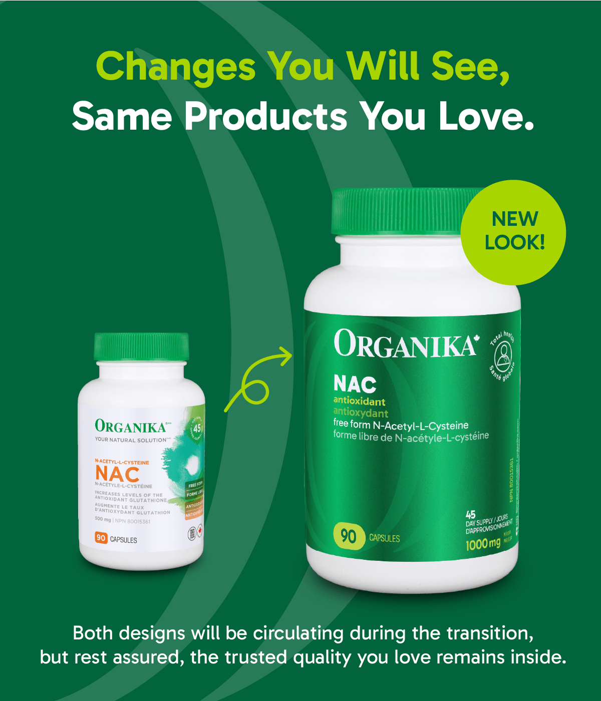 6x Organika NAC (N-Acetyl-L-Cysteine) 500 mg 90 Capsules Bundle