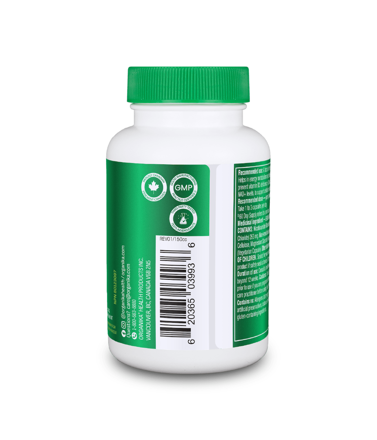 Organika NAD+Booster NRC 300mg 60 Vcap