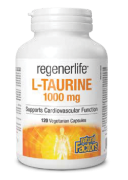 Natural Factors RegenerLife L-Taurine 1000mg , 120 V-Caps