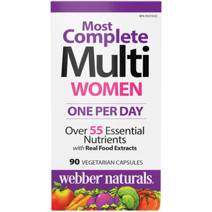 Webber Naturals Women's Most Complete Multi 90 Vegetarian Capsules Canadian version