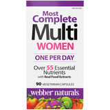 Webber Naturals Women's Most Complete Multi 90 Vegetarian Capsules Canadian version