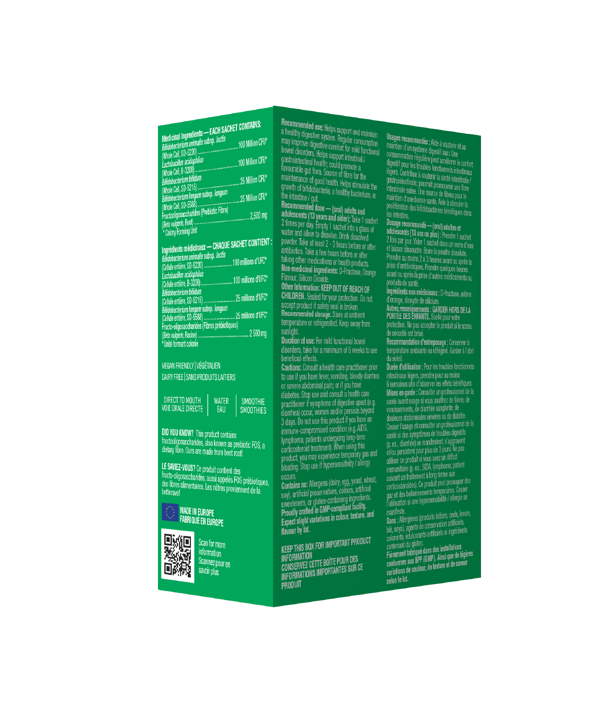 6x Organika Probiotic + Prebiotic Powder, 3g x 14 sachets Bundle