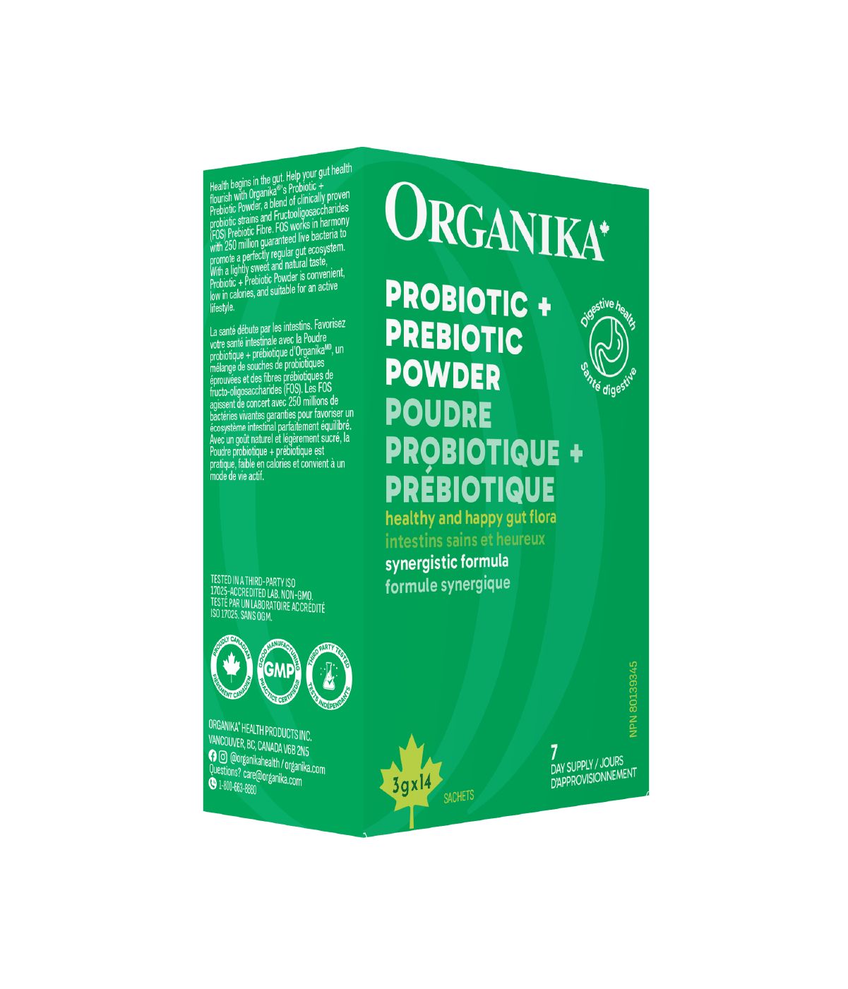 6x Organika Probiotic + Prebiotic Powder, 3g x 14 sachets Bundle