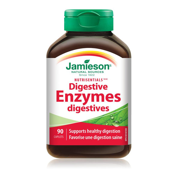【clearance】 Jamieson Nutrisentials Digestive Enzymes, 90 caplets, EXP: 07/2024
