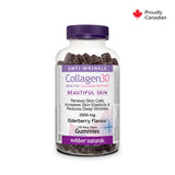 Webber Naturals Collagen30® Bioactive Collagen Peptides™ 2500 mg Elderberry, 110 Gummies