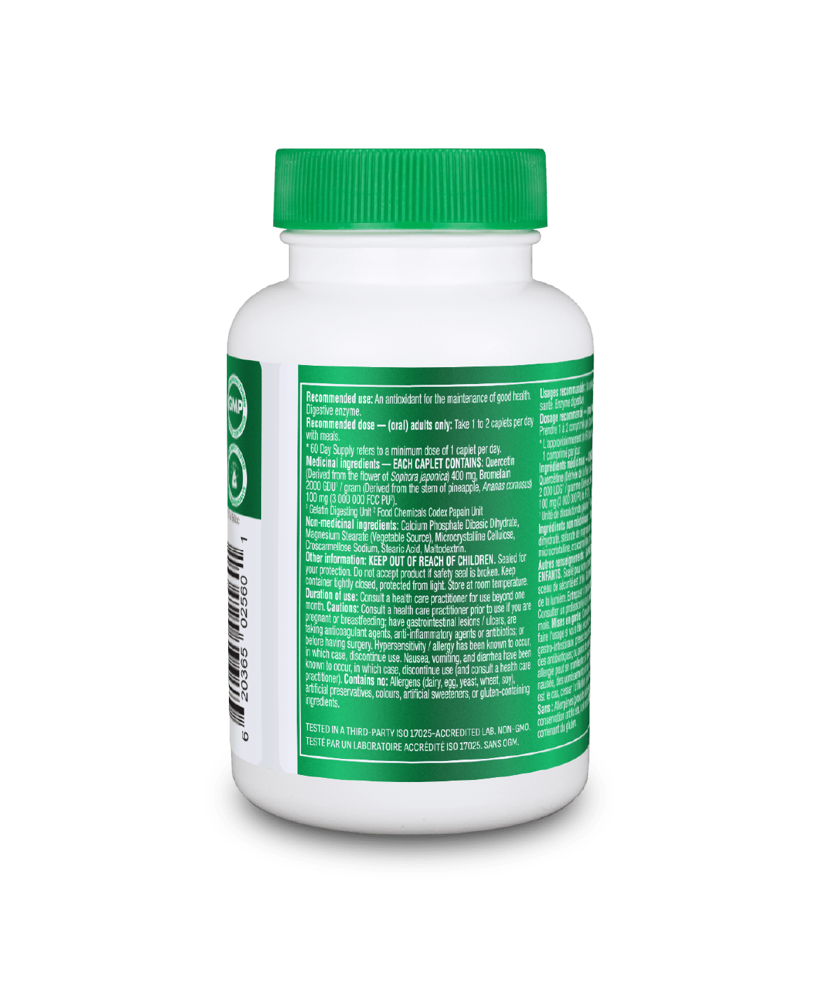 6x Organika Quercetin with Bromelain 500mg 60 caplets Bundle