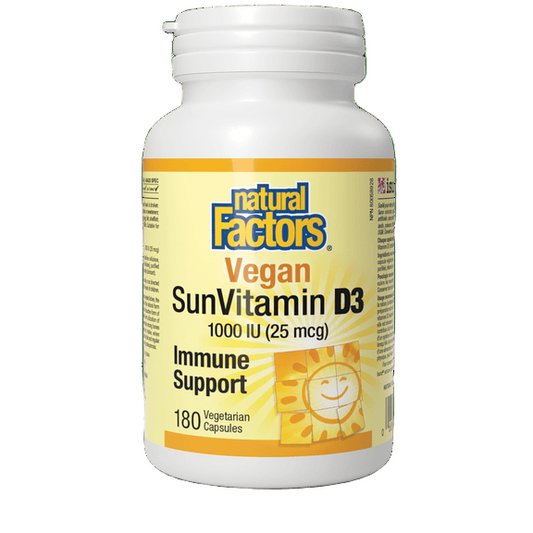 然自自然 Natural Factors Vegan Vitamin D3 180 vegetarian caps