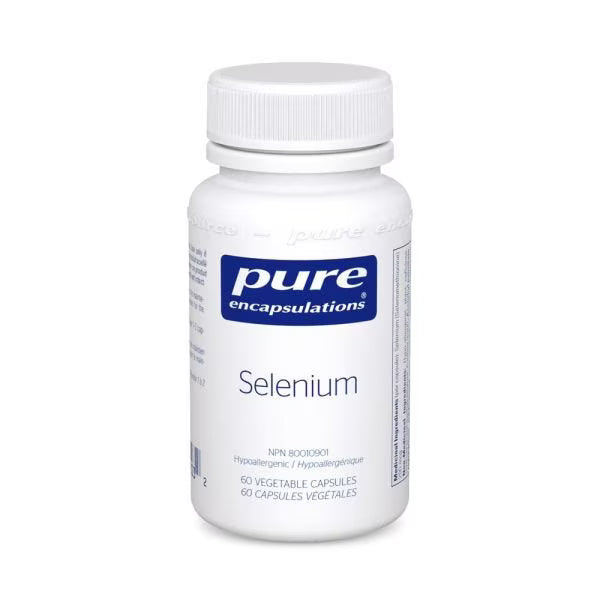 Pure Encapsulations有机硒代蛋氨酸胶囊 200微克 提升免疫 支持甲状腺/前列腺健康