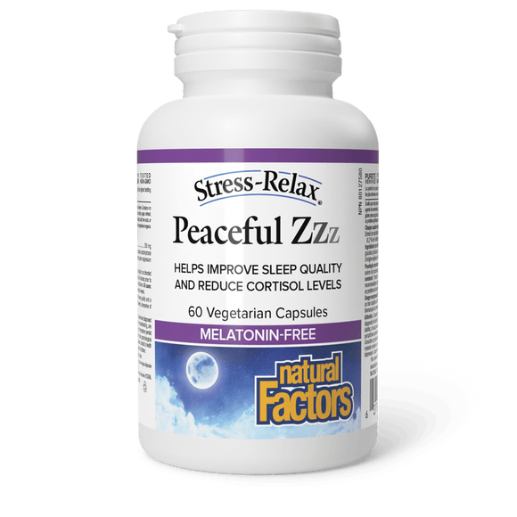 Natural Factors 平静睡眠/维持健康情绪Zzz （不含褪黑激素），60 粒素食胶囊
