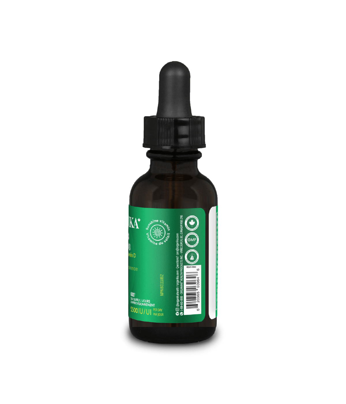 【優惠組合】6x Organika 維生素 D3 液體 2500IU 30ml