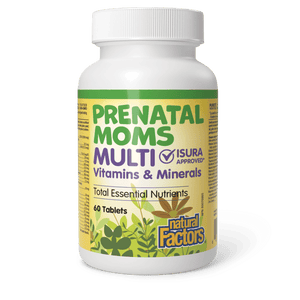 Natural Factors Prenatal Moms Multi Vitamins & Minerals, 60 tablets