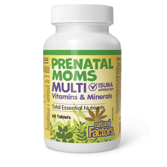 Natural Factors Prenatal Moms Multi Vitamins & Minerals, 60 tablets