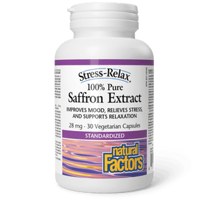 Webber Naturals Saffron Extract 100% Pure 28 mg, Stress-Relax, 30 Vcapules