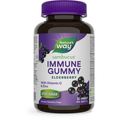 Nature's Way Sambucus Immune Support, Original Gummies, 60 gummies