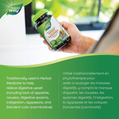 Nature's Way Ginger Root, 100 capsules traditionally used digestion