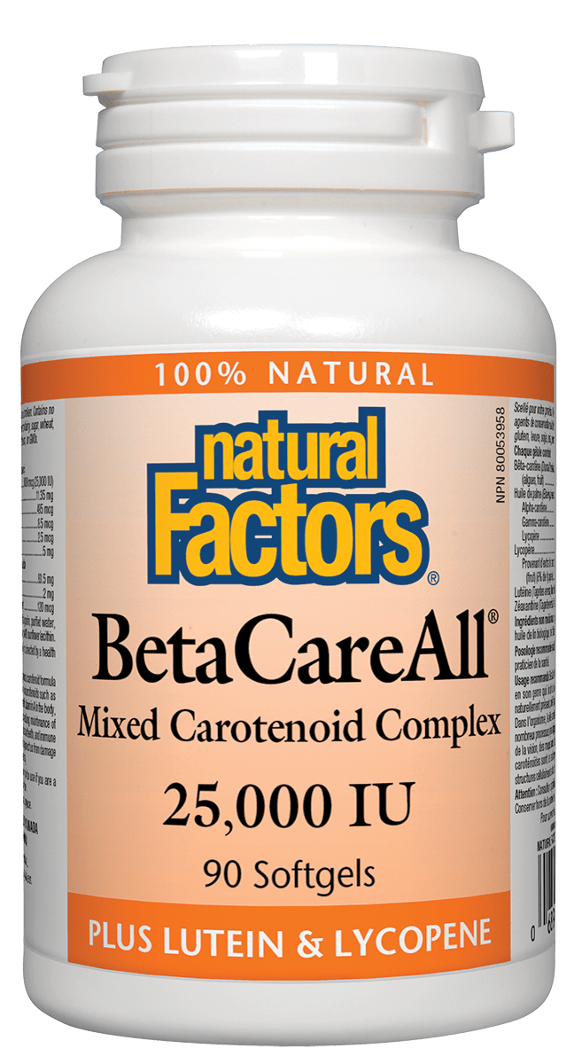 然自自然  Natural Factors BetaCareAll, 90 softgels