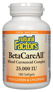 Natural Factors BetaCareALL β-胡蘿蔔素（抗氧化抗輻射）180粒軟膠囊