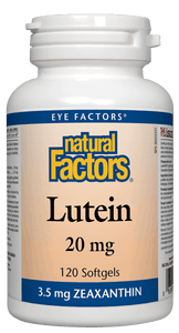 Natural Factors Lutein 20 mg,  120 softgels