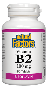 Natural Factors Vitamin B2 100mg 90 tablets