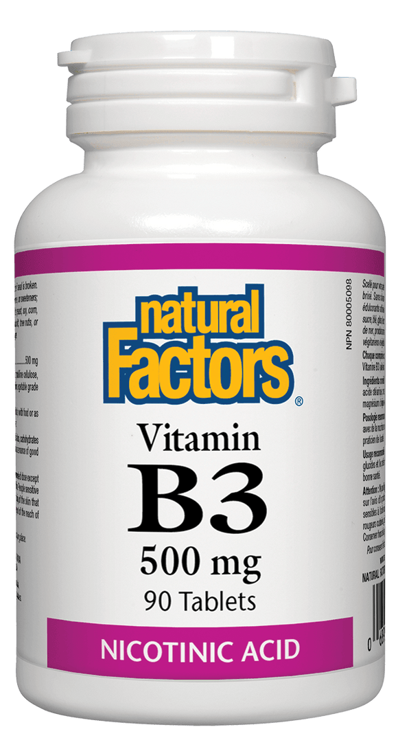Natural Factors 維生素 B3 500毫克 90片