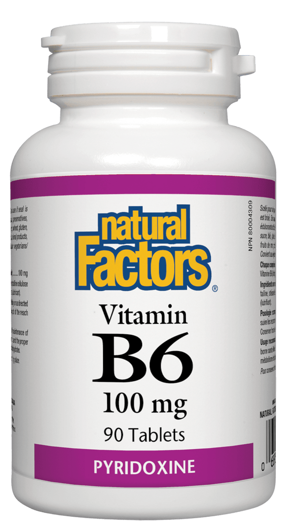 Natural Factors Vitamin B6 100 mg 90 tablets