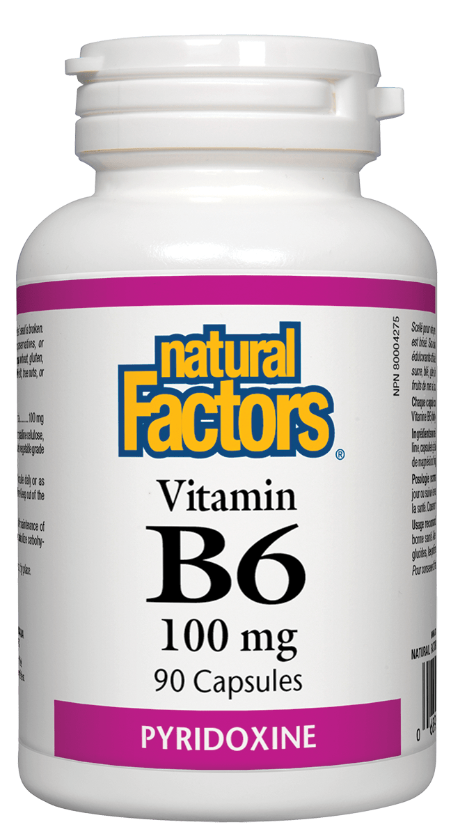 Natural Factors Vitamin B6 100 mg 90 capsules