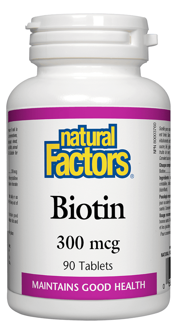 Natural Factors Biotin 300 mcg Tablets