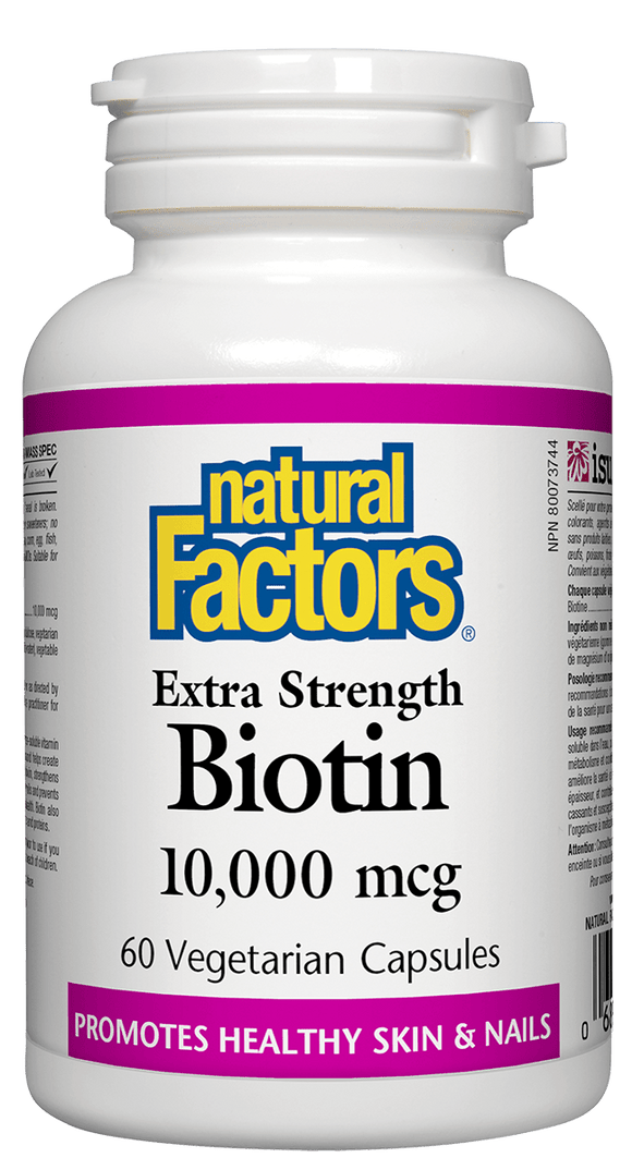Natural Factors Extra Strength Biotin 10,000 mcg 60 veg cap