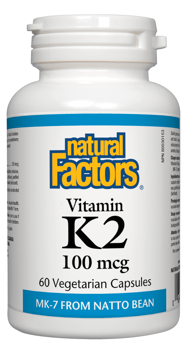 Natural Factors Vitamin K2 100 mcg 60 veg cap