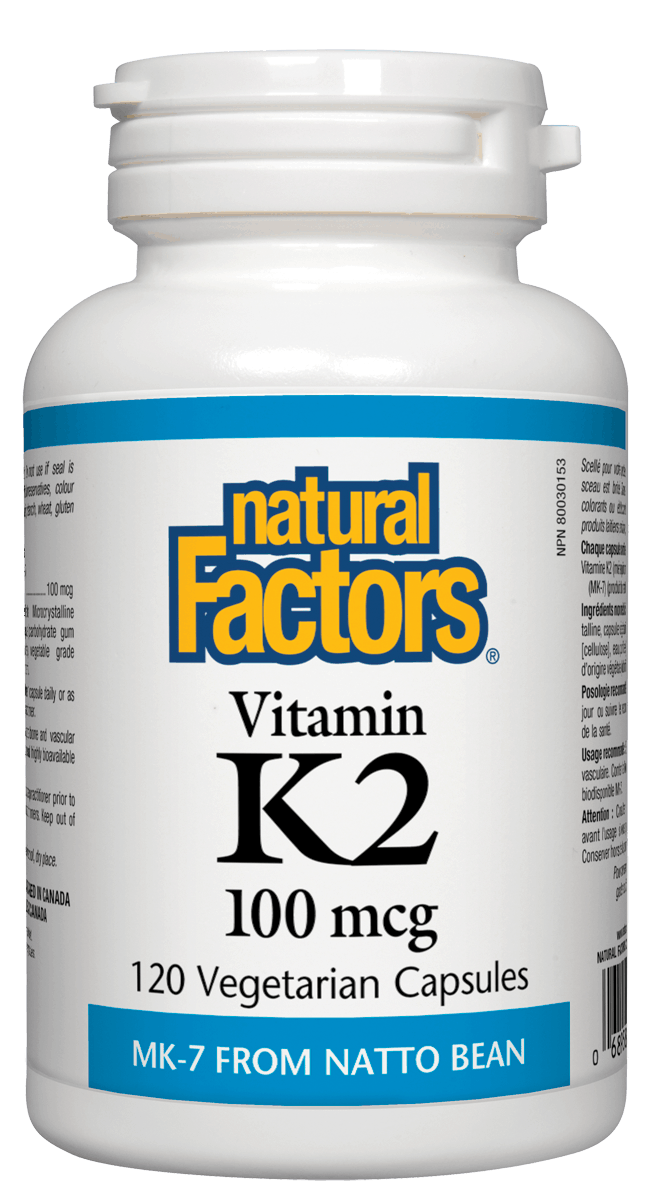 Natural Factors 維生素K2，100微克，120粒素食膠囊