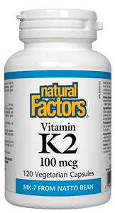 Natural Factors 維生素K2，100微克，120粒素食膠囊