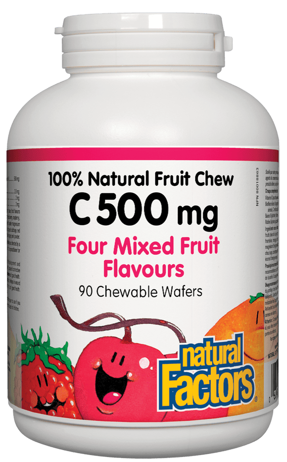 Natural Factors Chewable Vitamin C, Mixed Fruit, 500 mg, 90 wafers