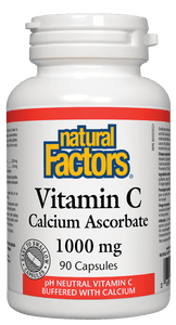 Natural Factors 維生素 C 抗壞血酸鈣 1000 毫克 90 粒