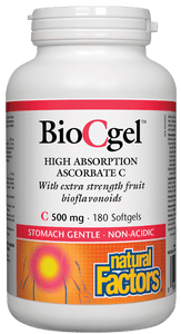 Natural Factors BioCgel 高效吸收维生素C,180粒