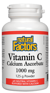 Natural Factors Vitamin C 1000 mg Cal Ascorbate Powder 125 g