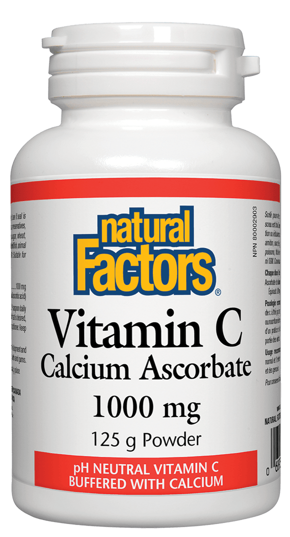 Natural Factors 维生素C抗坏血酸钙粉剂（1000 mg），125克