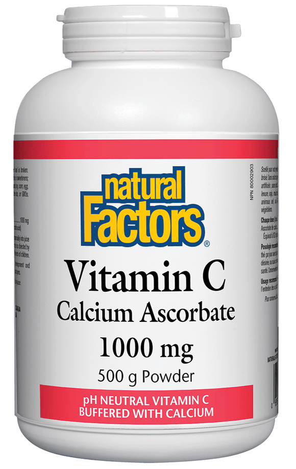 Natural Factors 維生素C抗壞血酸鈣粉劑（1000 mg），500克
