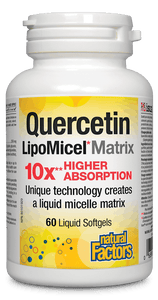 Natural Factors Quercetin LipoMicel Matrix 60 softgels
