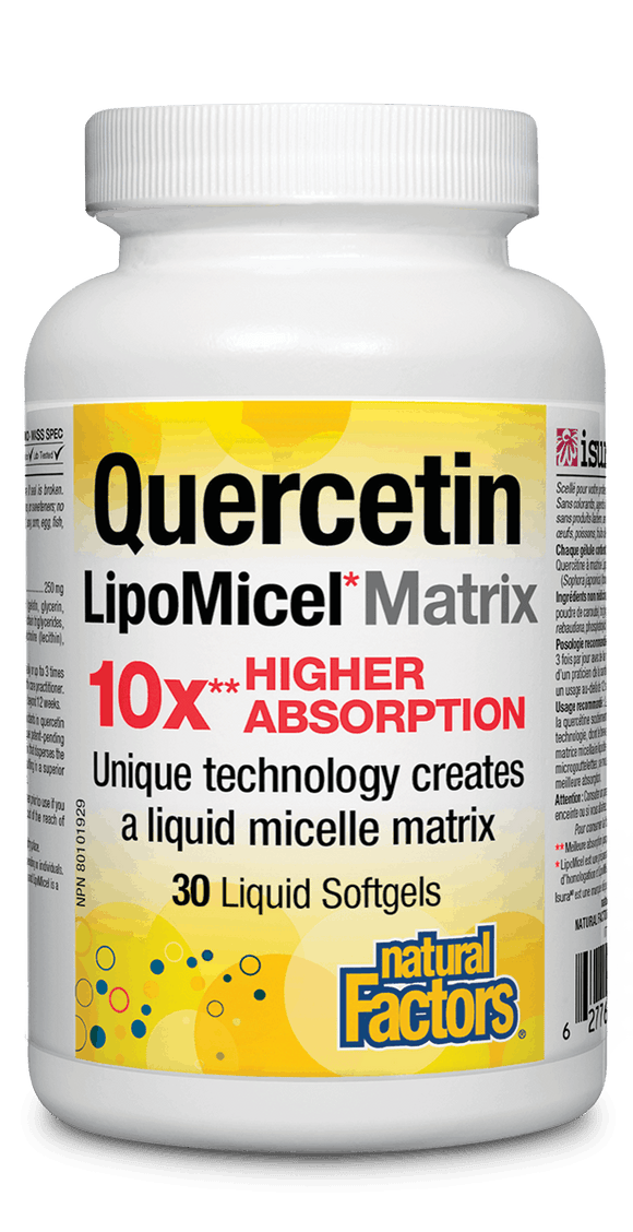 Natural Factors Quercetin LipoMicel Matrix 30 softgels