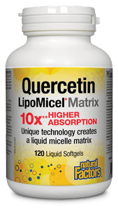 Natural Factors Quercetin LipoMicel Matrix 120 softgels