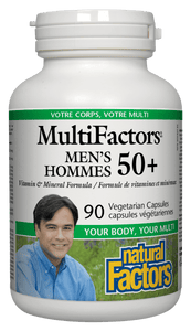 Natural Factors MultiFactors Men's 50+, 90 VegiCap