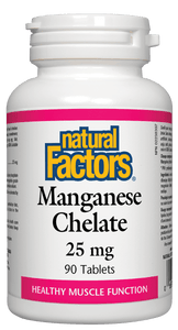 Natural Factors Manganese Chelate 25 mg 90 tablets